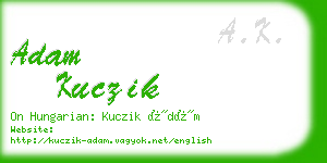 adam kuczik business card